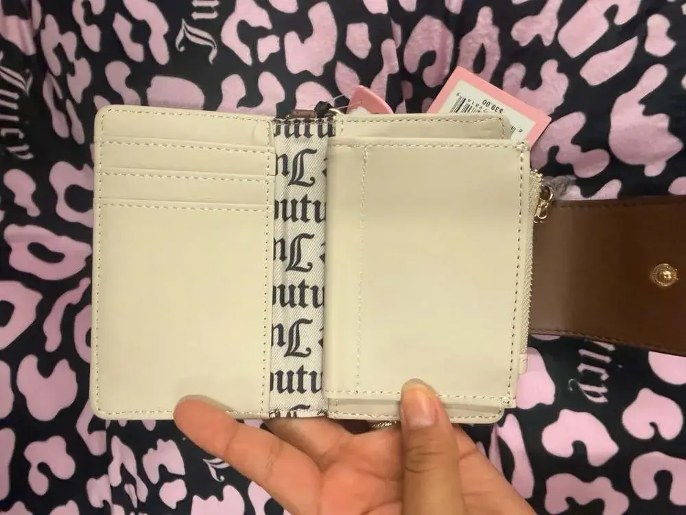 Juicy Couture All Things Juicy Tab Card Wallet - Chestnut Chino